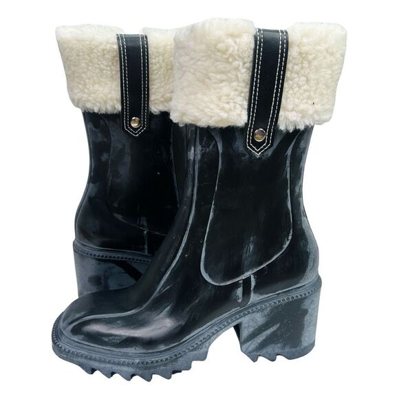 INC International Concepts Eddie Lug-Sole Rain Boots - Size 7 - Picture 3 of 10